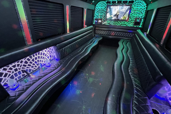 Rancho Cucamonga Limo Bus Interior