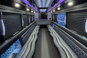 Rancho Cucamonga Party Bus Interior