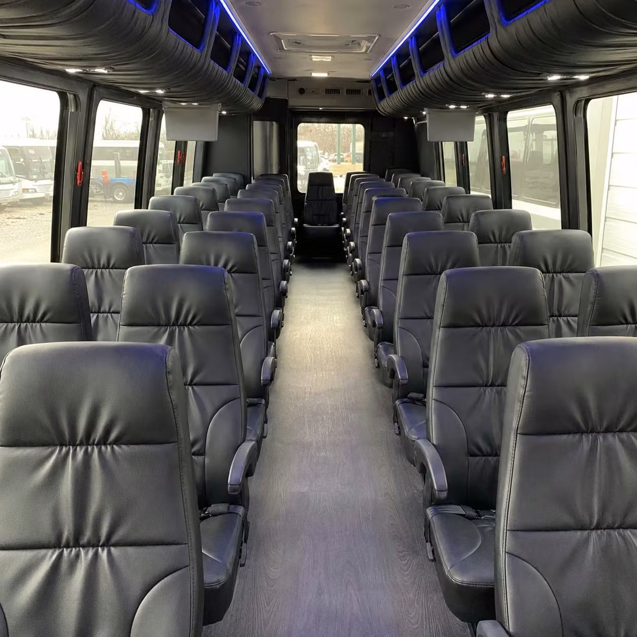 25 passenger minibus inside