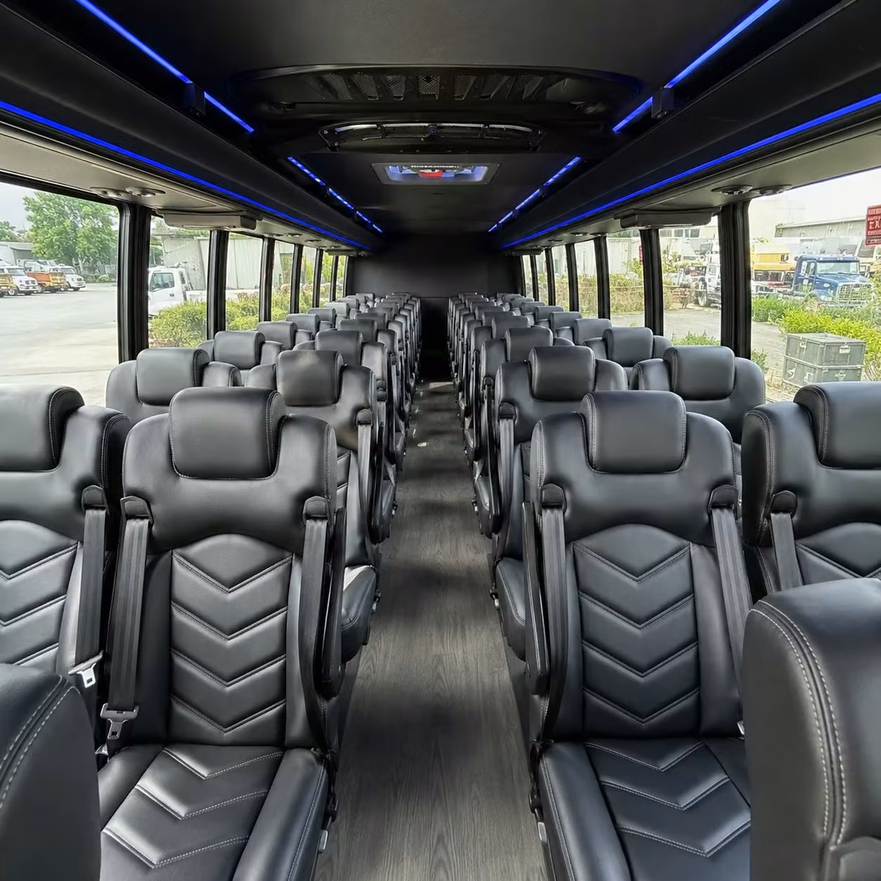 28 passenger minibus inside