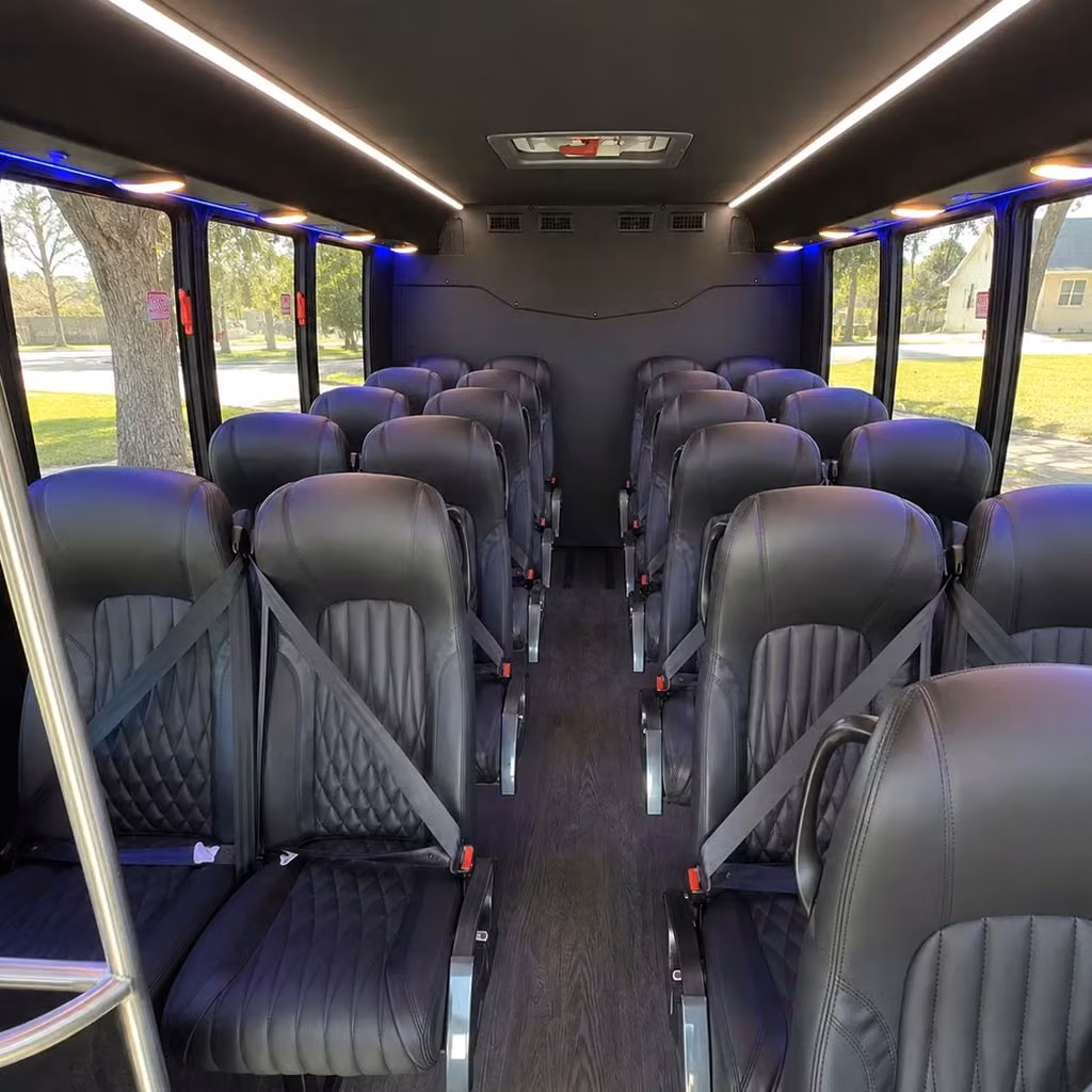 30 passenger minibus inside