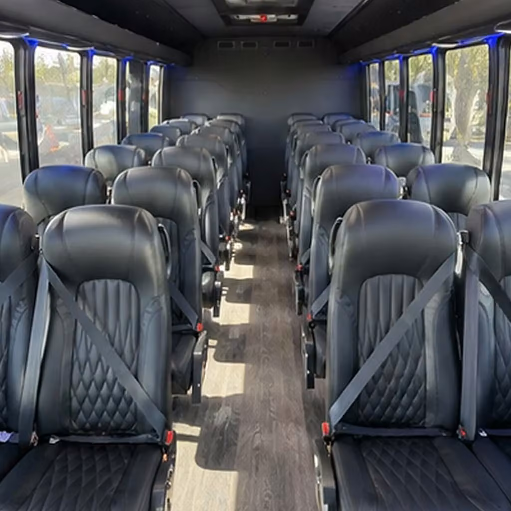 30 passenger minibus interior