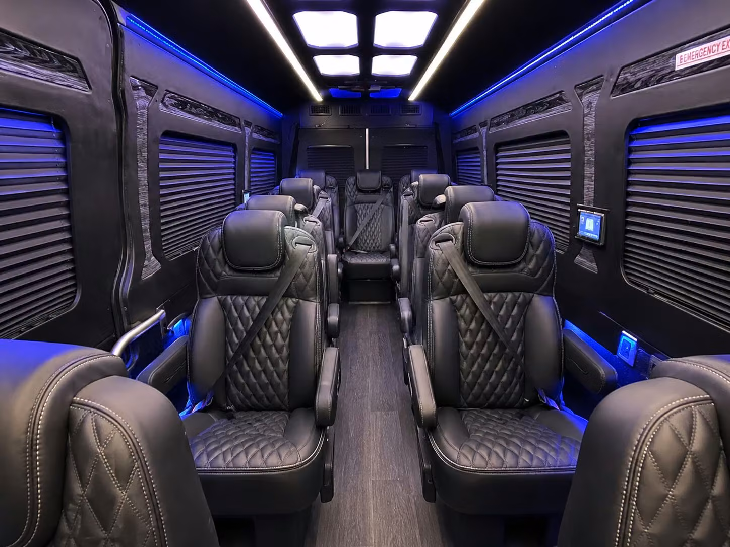 sprinter van with driver inside